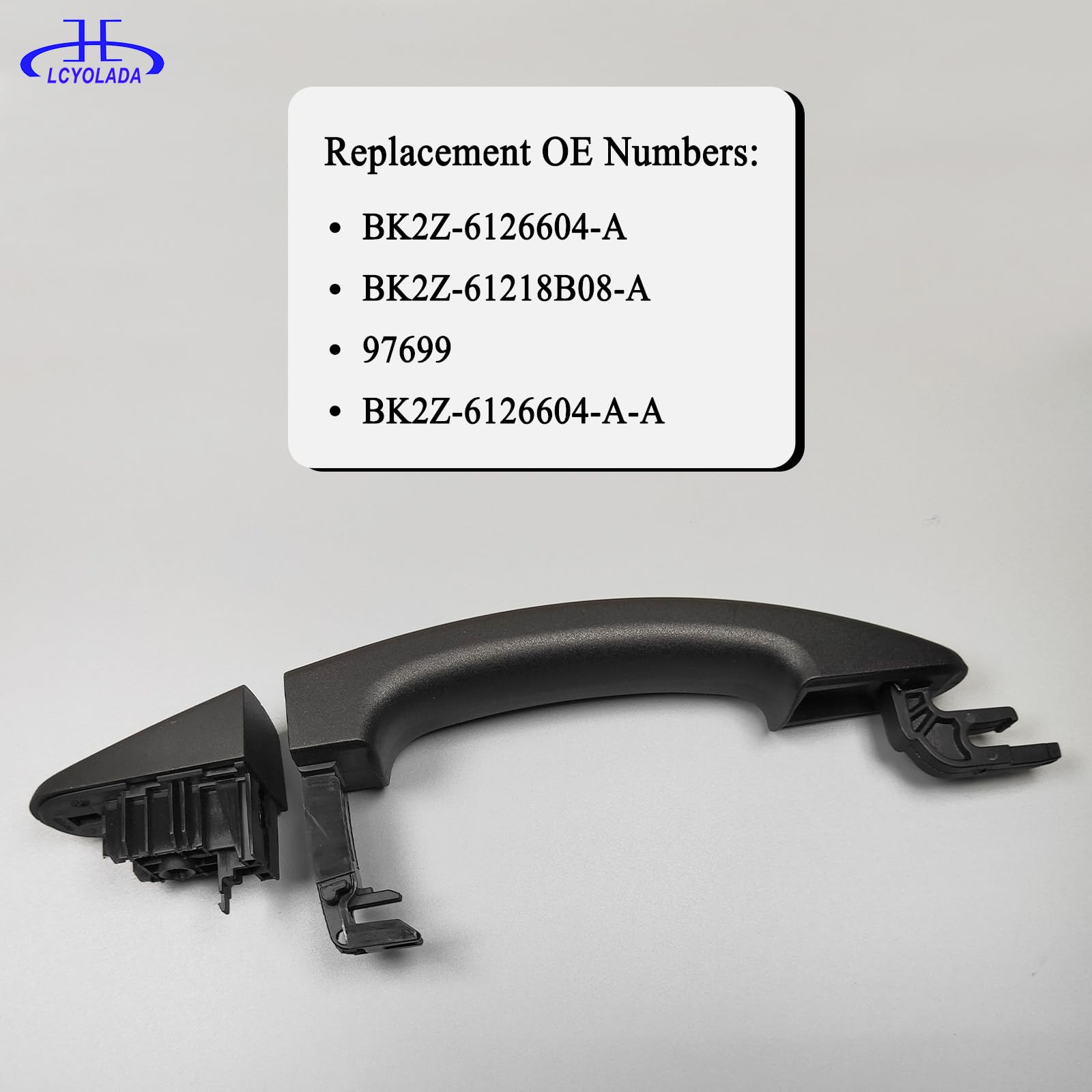 Lcyolada precise-fit door handle for the right passenger side of the Transit.