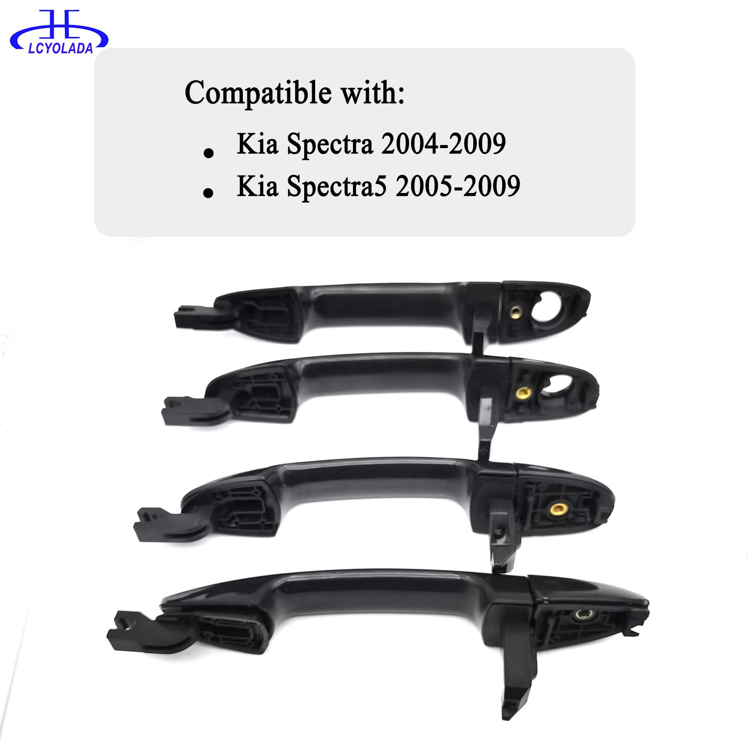 Lcyolada rear exterior door handle for Kia Spectra, durable exterior part.