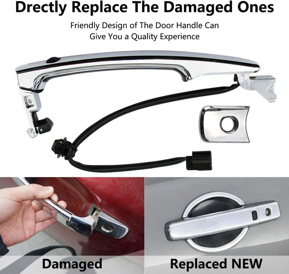 Lcyolada sensor-enabled door handle with keyless entry for Nissan Rogue, convenient access.