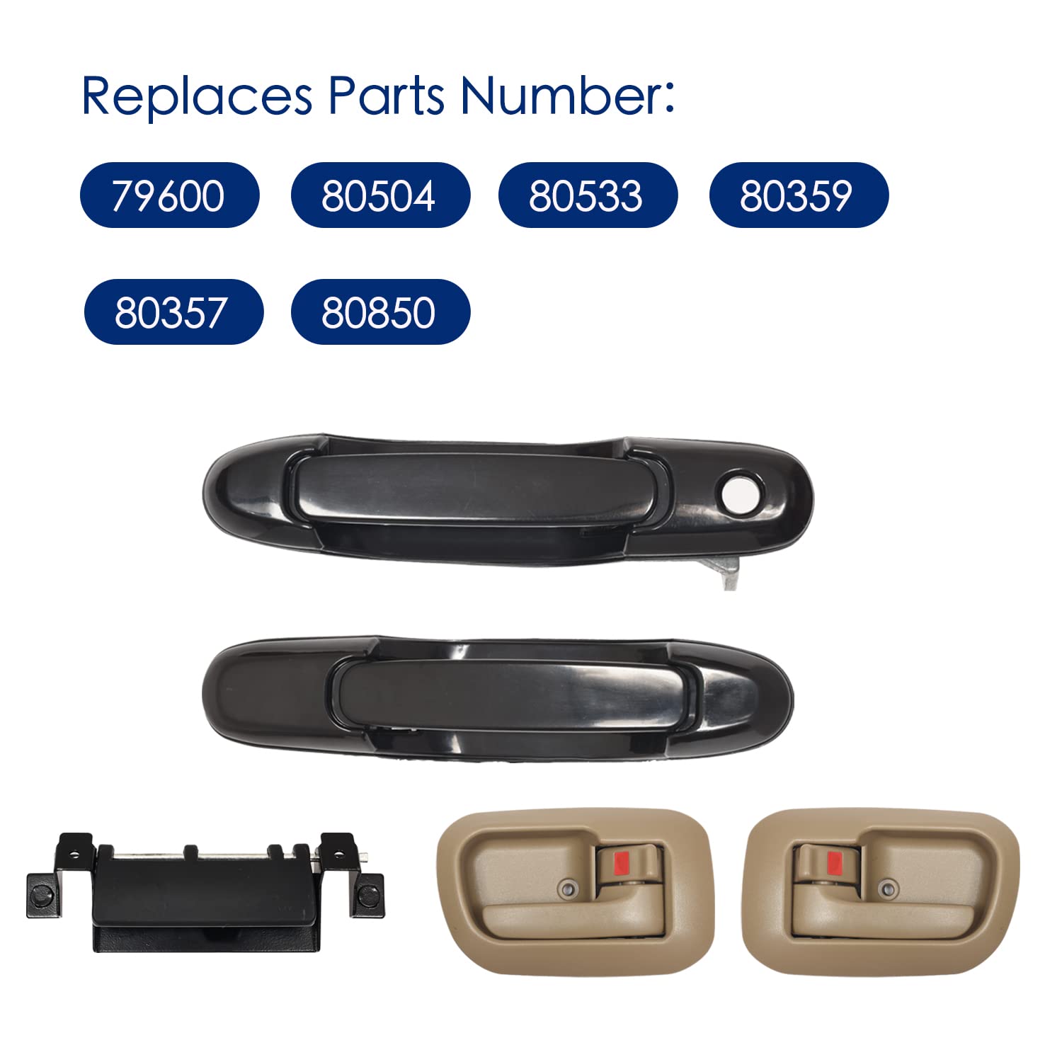 Lcyolada Sienna interior right rear door lock, enhances security and control