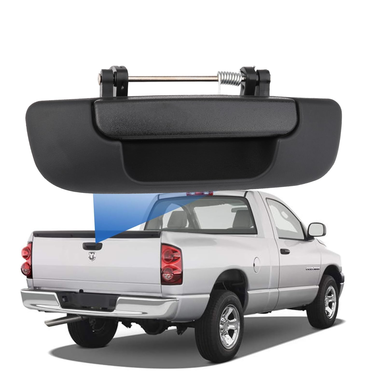 Lcyolada tailgate handle latch side profile for Dodge Ram, easy install without modifications.