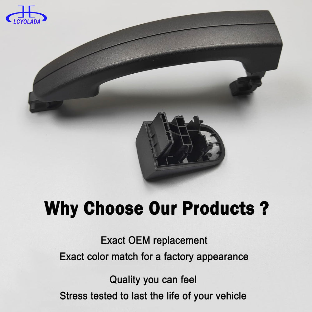 Lcyolada textured black exterior handle replacement to restore exterior look