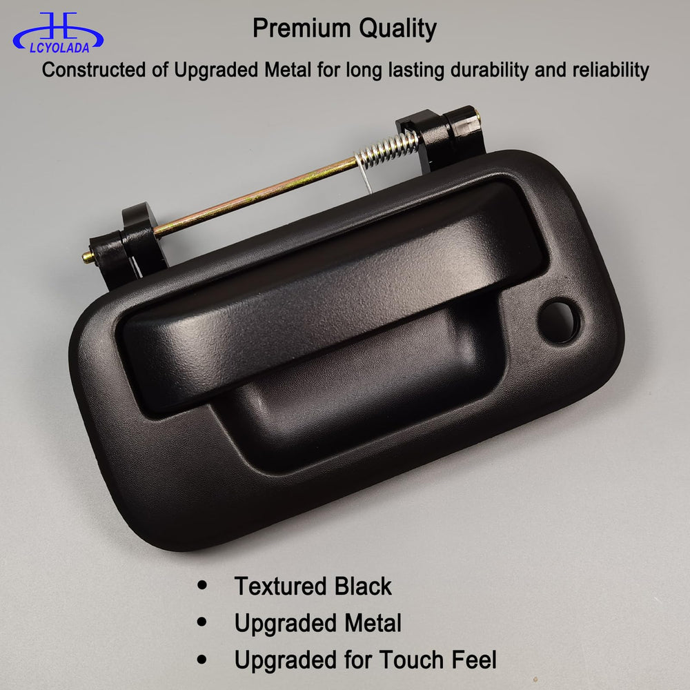 Lcyolada textured metal tailgate handle latch built for outdoor durability