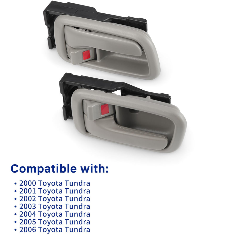 Lcyolada door handle with trim for front left door in light gray