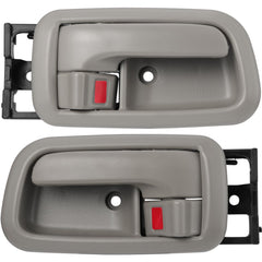 Lcyolada Tundra front left door handle with bezel in light gray, improved fit