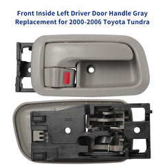 Lcyolada interior door handle assembly with bezel in light gray, OEM style