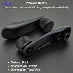 Lcyolada window crank handle close-up, highlighting sturdy construction for reliability.