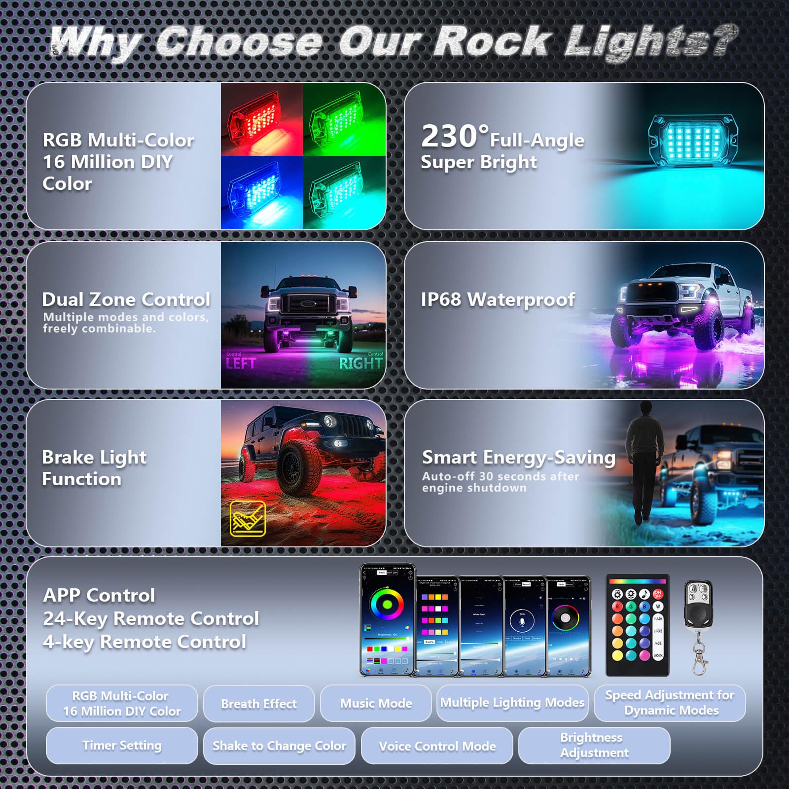 LD DARKEAGLE smart brake warning increases roadside awareness.