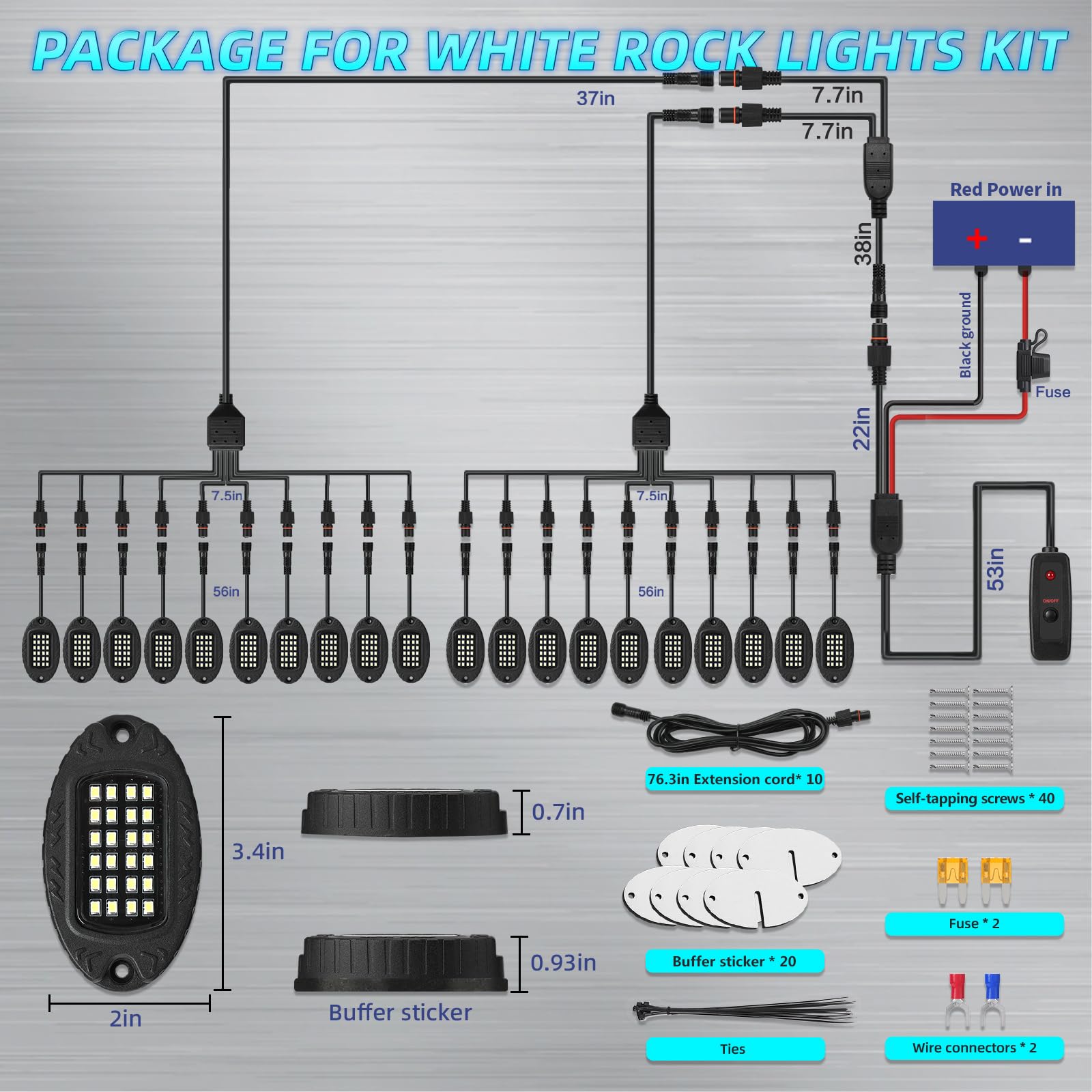 LD DARKEAGLE switch and fuse protect the electrical system with clear status.