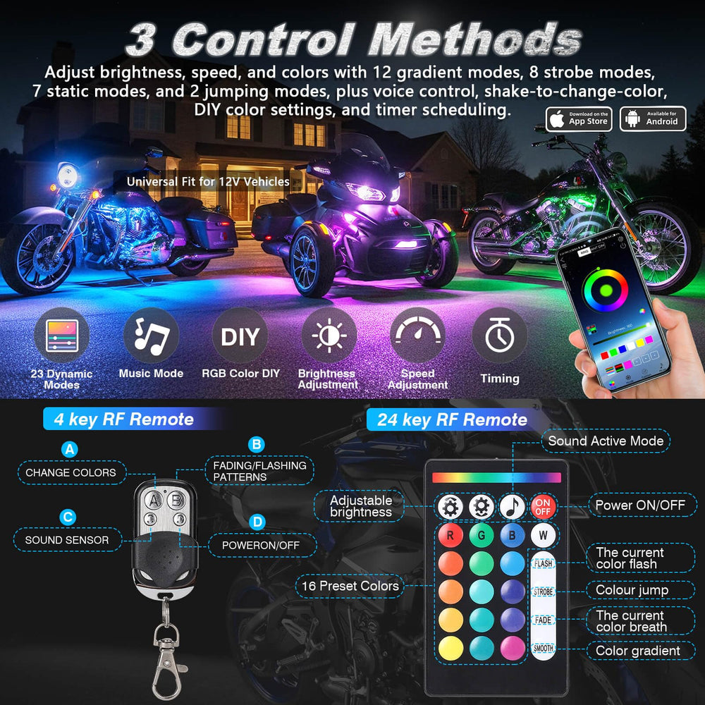 LD DARKEAGLE brake and turn signal function enhances visibility on busy roads.