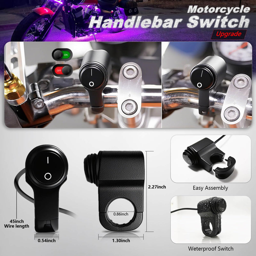 LD DARKEAGLE handlebar switch enables quick lighting control
