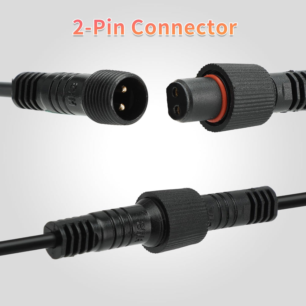 IP68 nylon extension cord protects connections during off-road use.