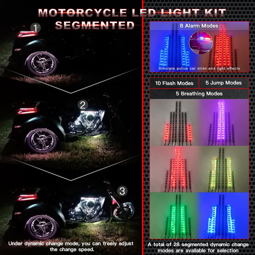 LD DARKEAGLE RGB underglow lights with app control for customizable color