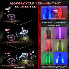LD DARKEAGLE RGB underglow lights with app control for customizable color