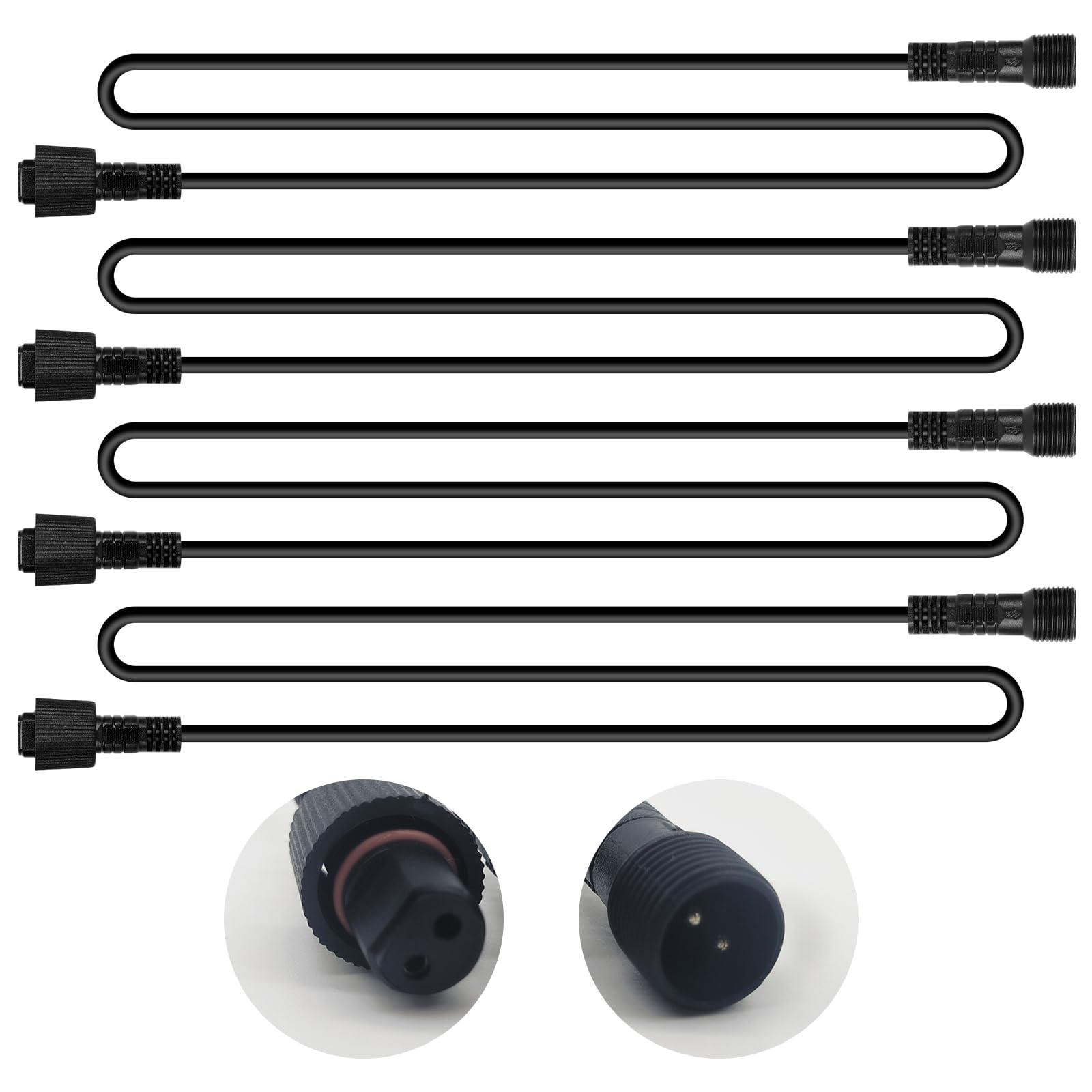 LD DARKEAGLE rock lights extension wire 78 inches for flexible vehicle installation.
