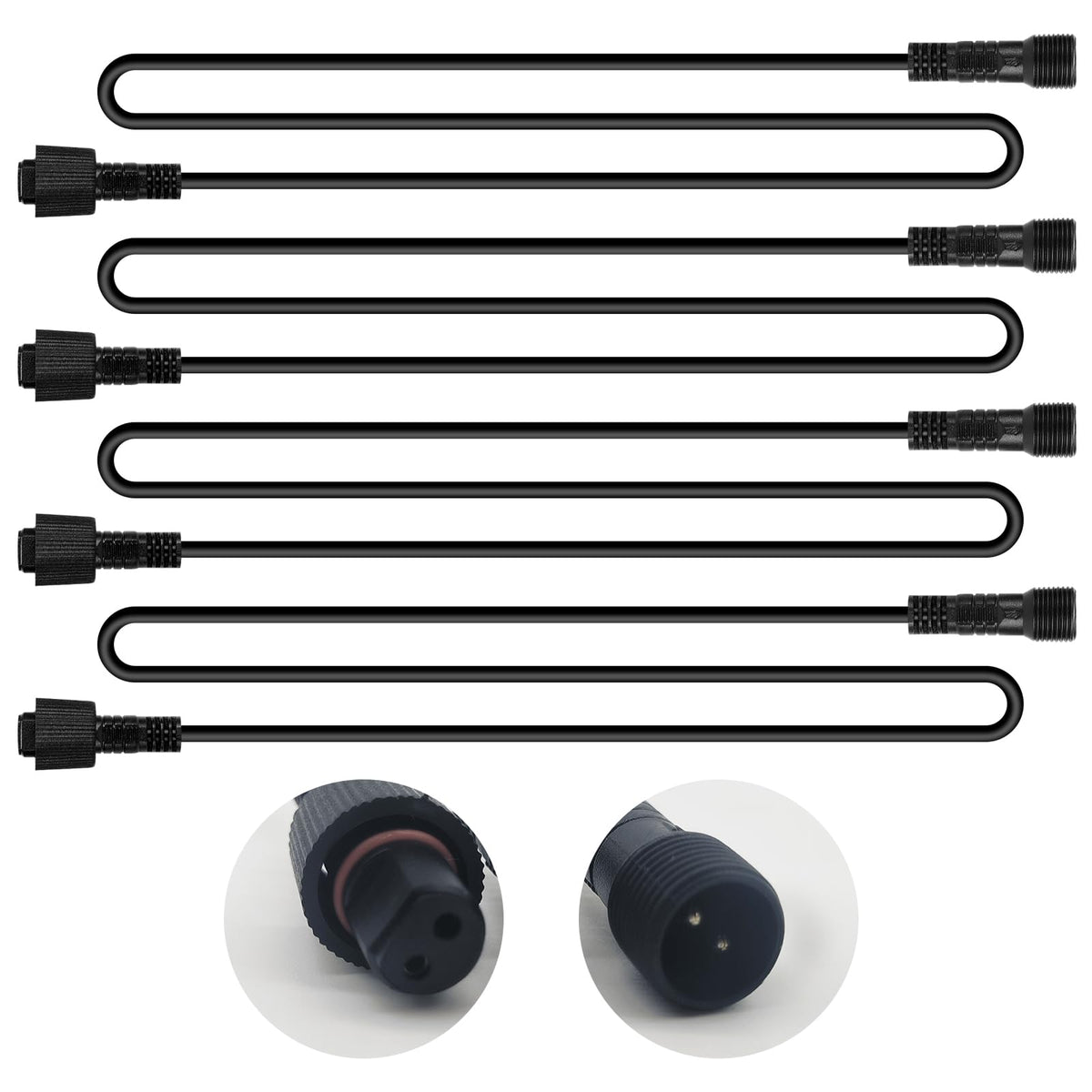 LD DARKEAGLE rock lights extension wire 78 inches for flexible vehicle installation.
