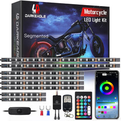 LD DARKEAGLE segmented LED strip kit for underbody illumination and night rides