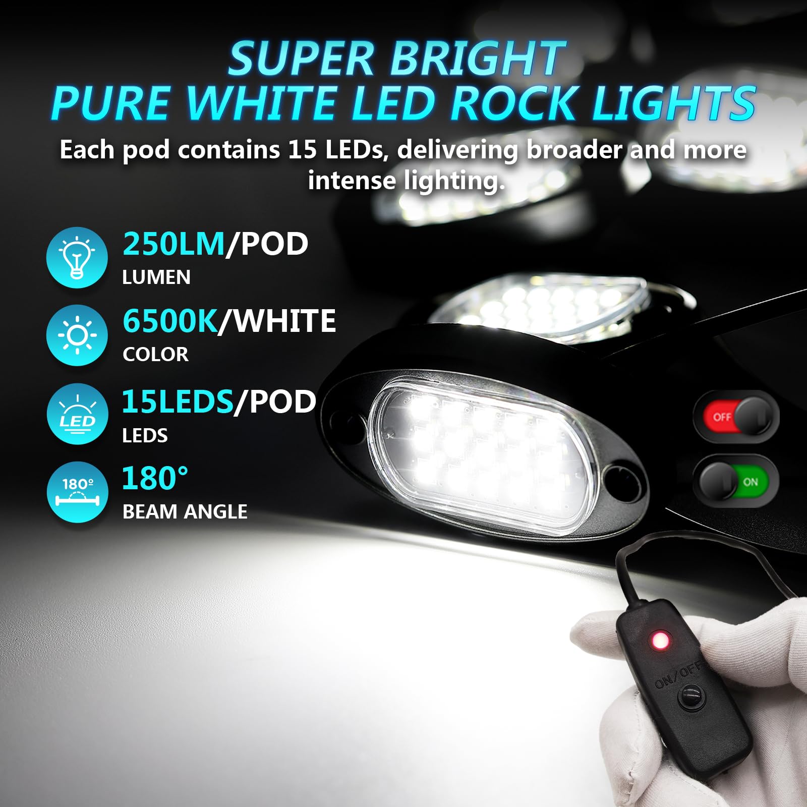 LD DARKEAGLE plug-and-play wiring for easy installation on trucks and off-road vehicles.