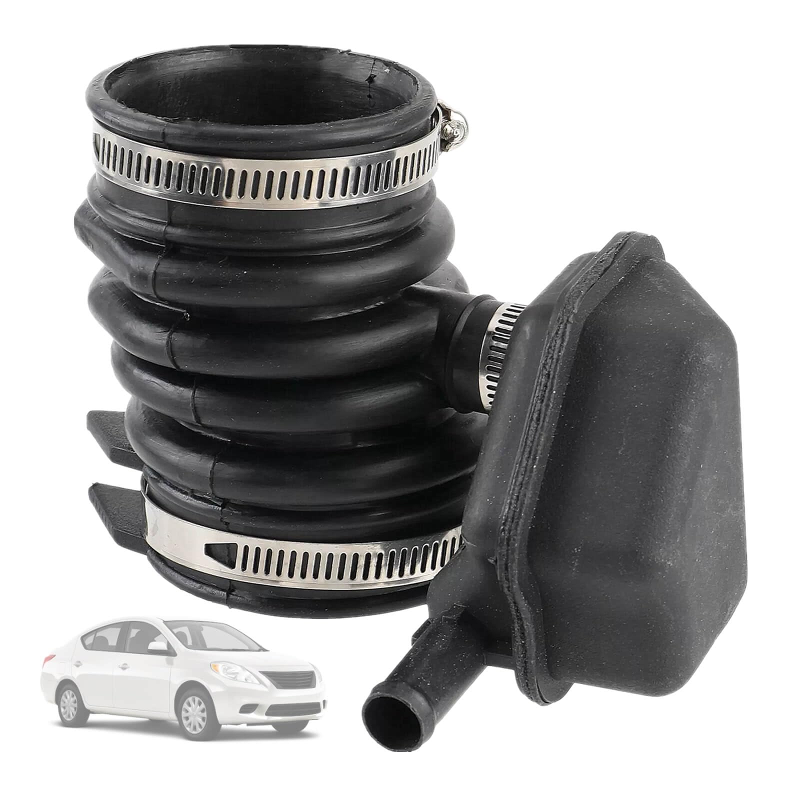 LDCRE engine air intake hose 16576-1HK0A side view shows durable construction for Versa