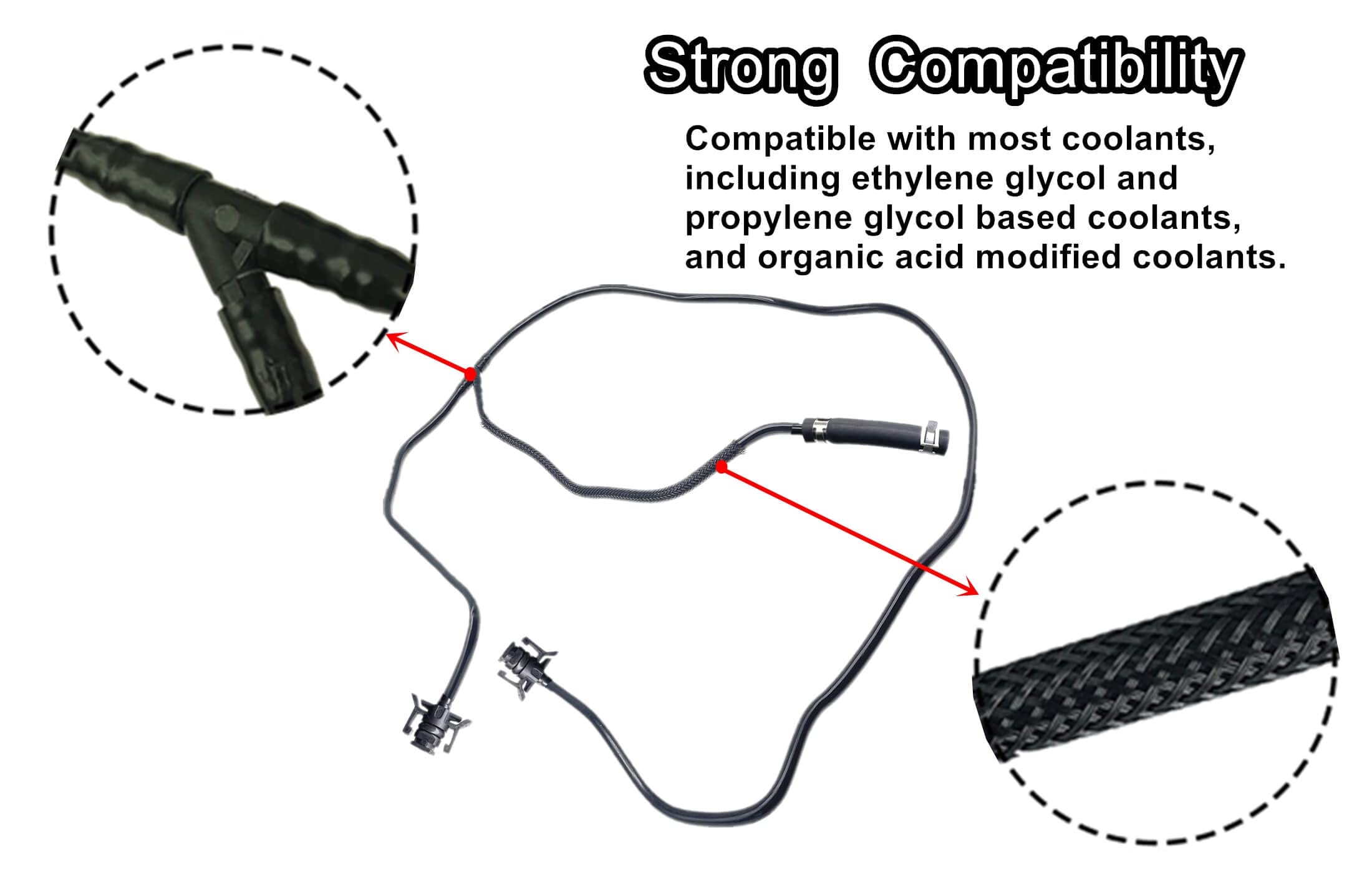 LDCRE BV618K012KF hose image, factory-grade material for long life.
