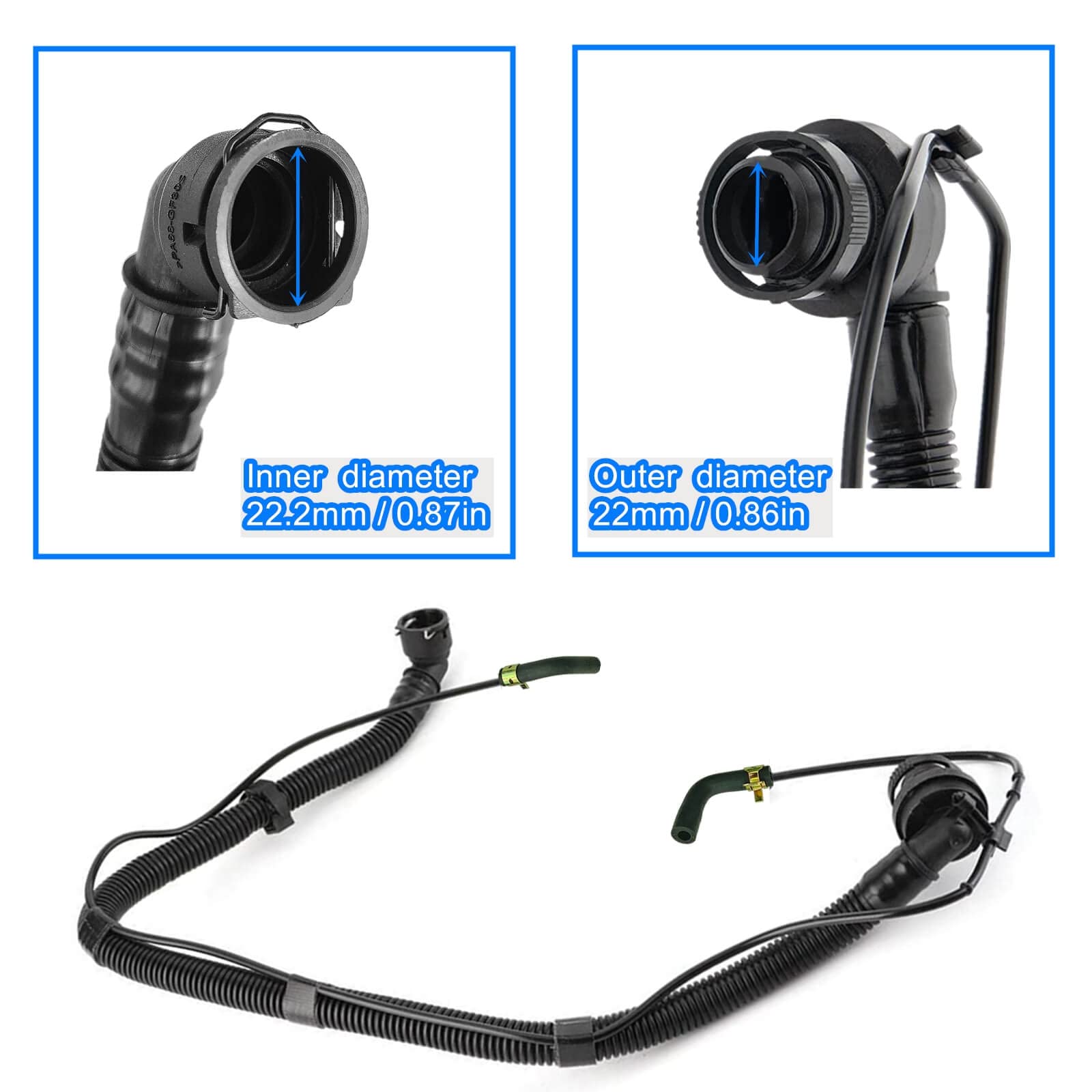 LDCRE PCV valve tubing top engine on Cruze highlights compatibility with 1.4L.