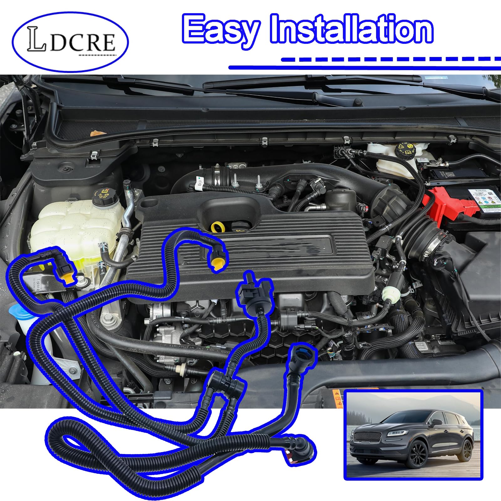 LDCRE vapor hose assembly connection emphasizes seamless integration.