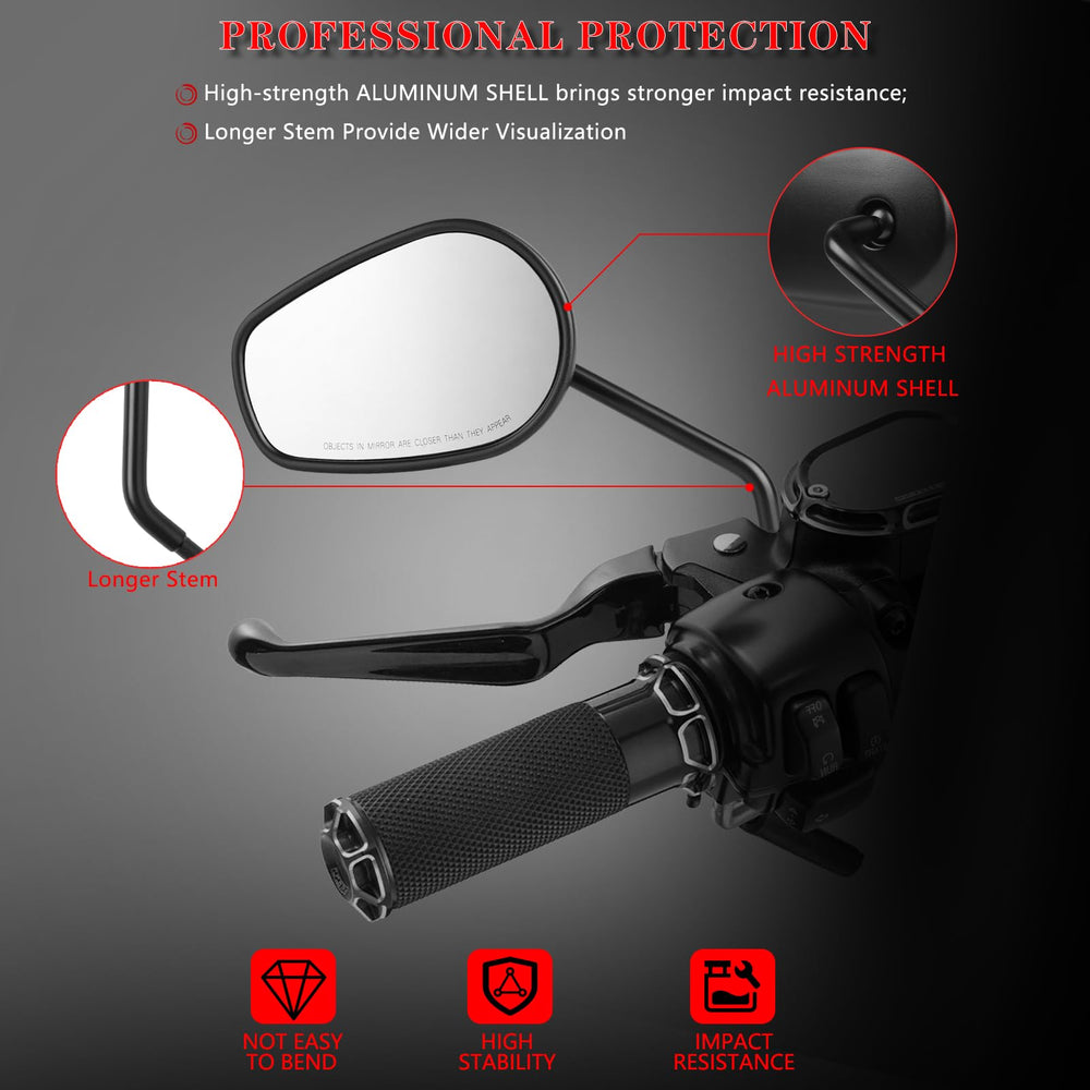 LDJXDADI clear glass lens aids daytime and night visibility.
