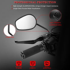 LDJXDADI clear glass lens aids daytime and night visibility.
