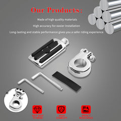 LDJXDADI chrome engine guard installation showing secure mounting
