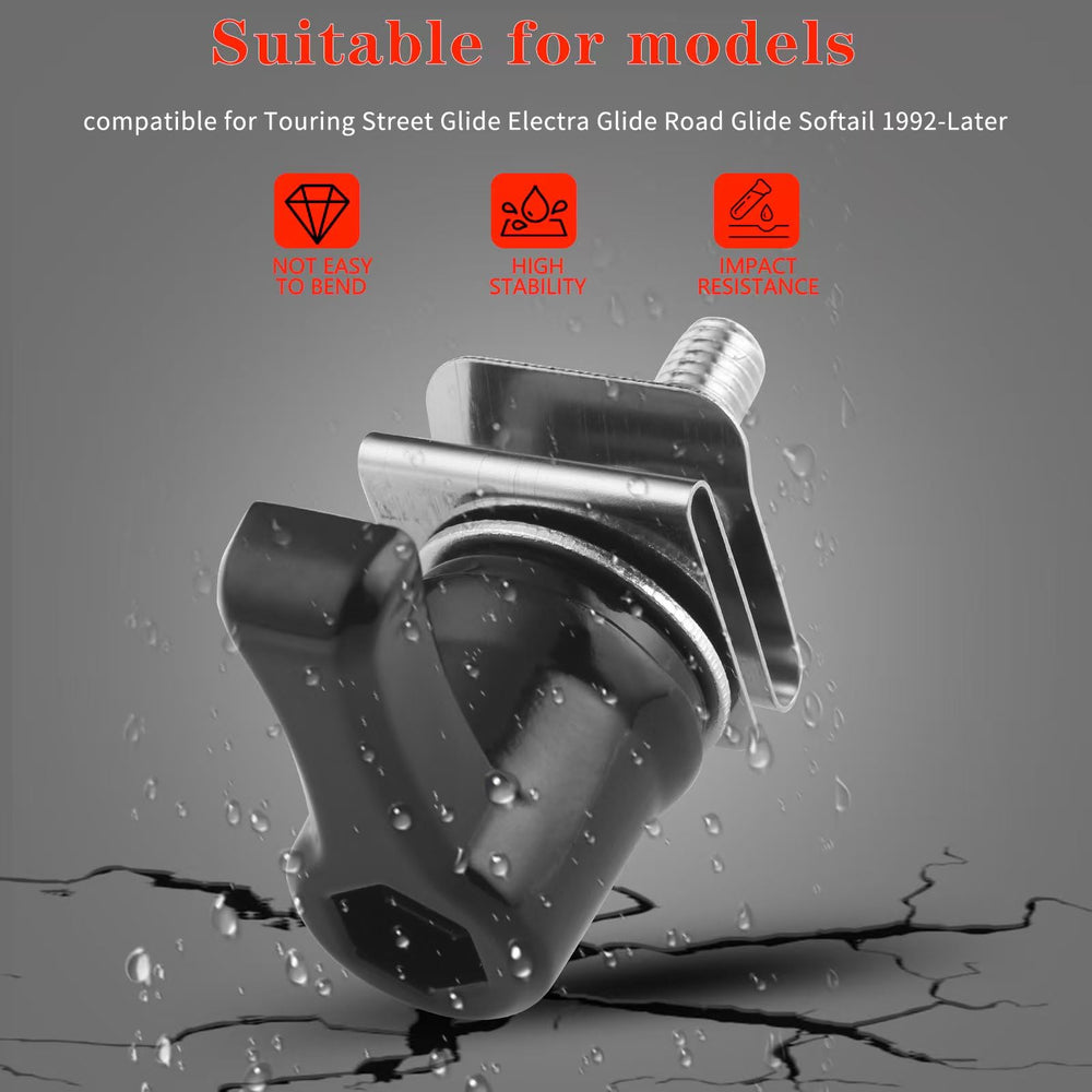 LDJXDADI four bolts and four nut clips simplify hard saddlebag mounting