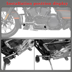 LDJXDADI Harley shift peg assembly showing front and rear pegs