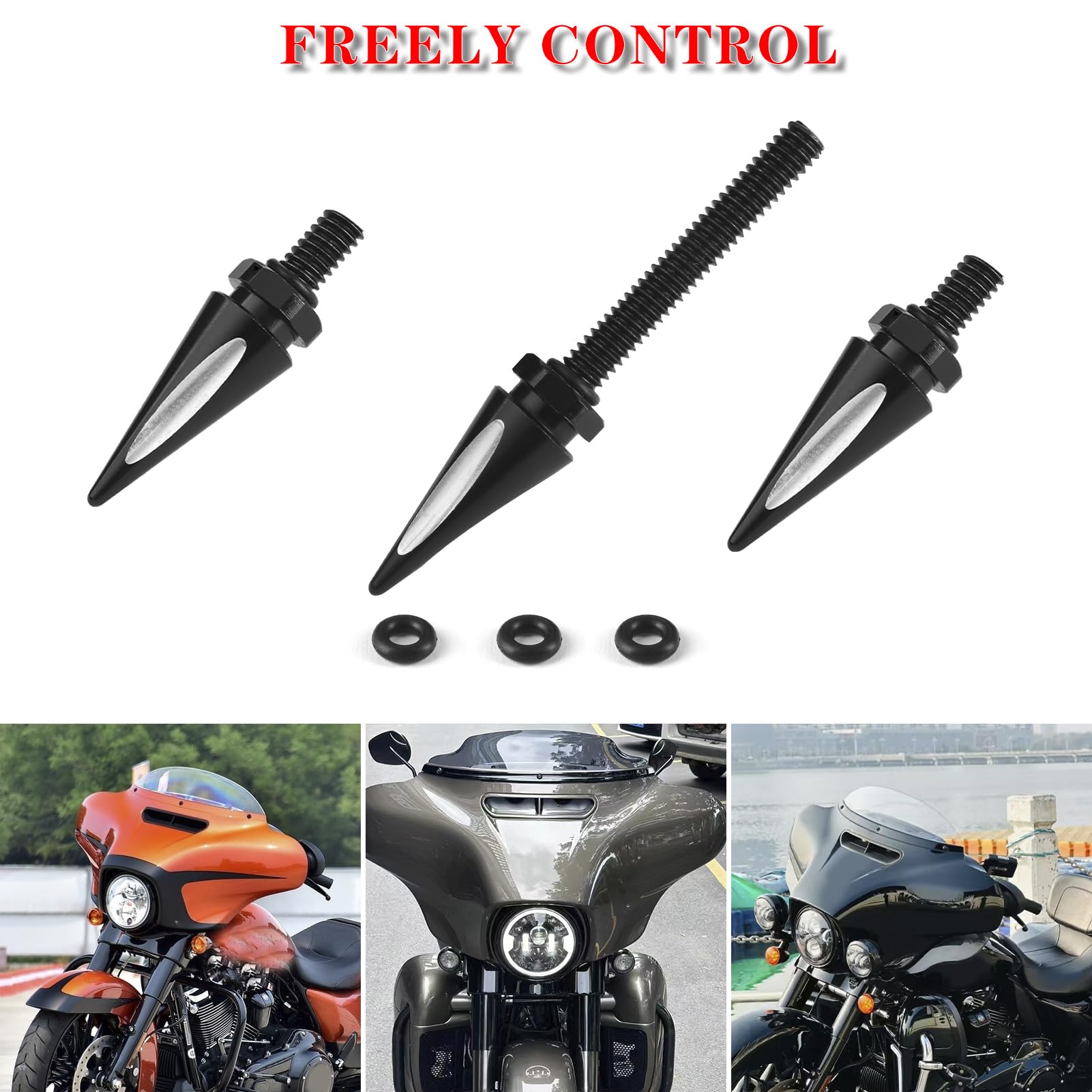 LDJXDADI CNC-machined aluminum bolts emphasize rugged, vibration-resistant fit.