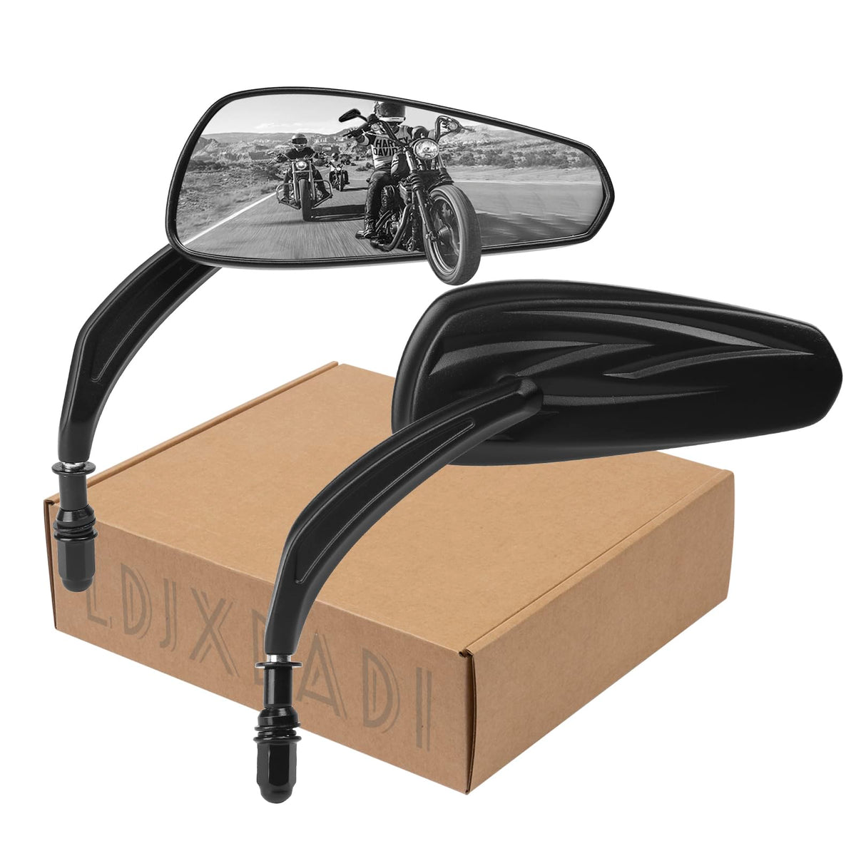 LDJXDADI rear view mirror pair with 360 degree swivel for wider field of view