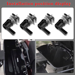 LDJXDADI rust-resistant metal construction ensures long-lasting saddlebag hardware
