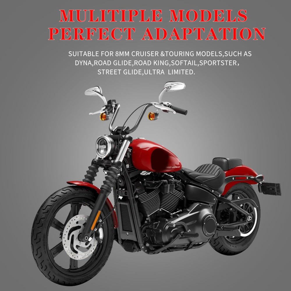 LDJXDADI white glass lens mirrors offering daytime and night clarity.