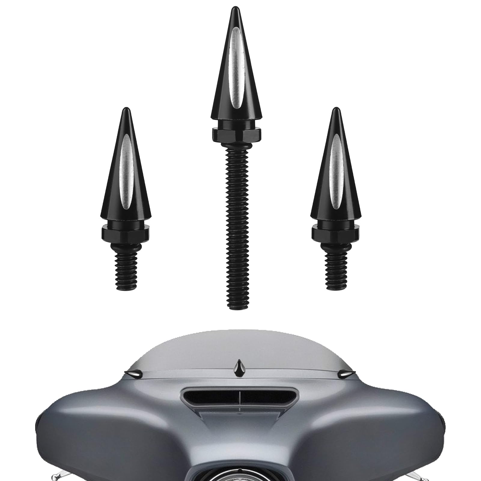 LDJXDADI windshield bolts securing Street Glide fairing with durable gasket.
