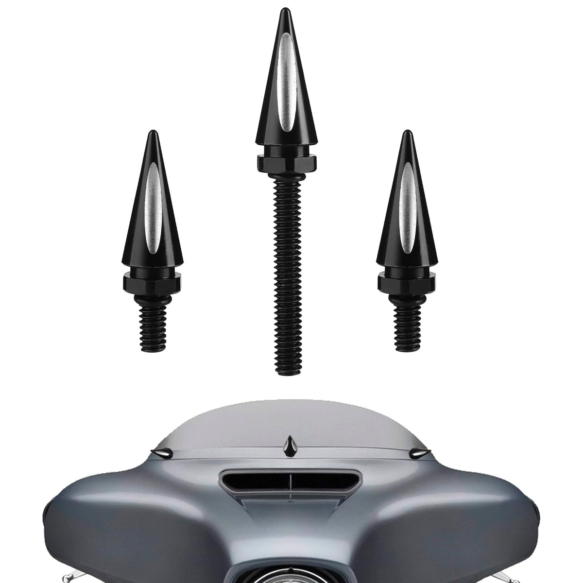 LDJXDADI windshield bolts securing Street Glide fairing with durable gasket.
