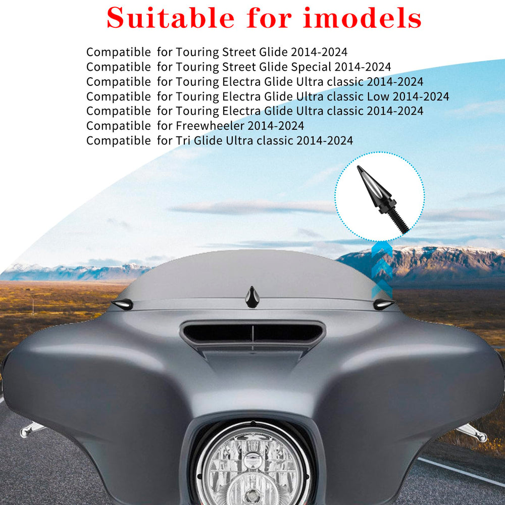 LDJXDADI easy-install windshield bolts shown replacing original screws without tools.