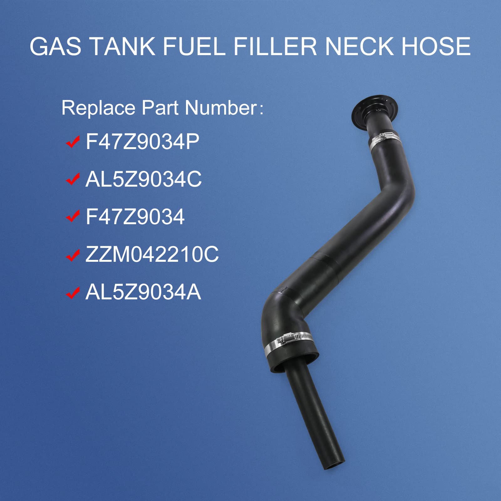 LDMINDA fuel filler neck hose for Mazda B2300/B3000/B4000 1994-1997, reliable fit