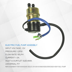 LDMINDA fuel pump package includes pump, filter, hose and clamps for easy setup