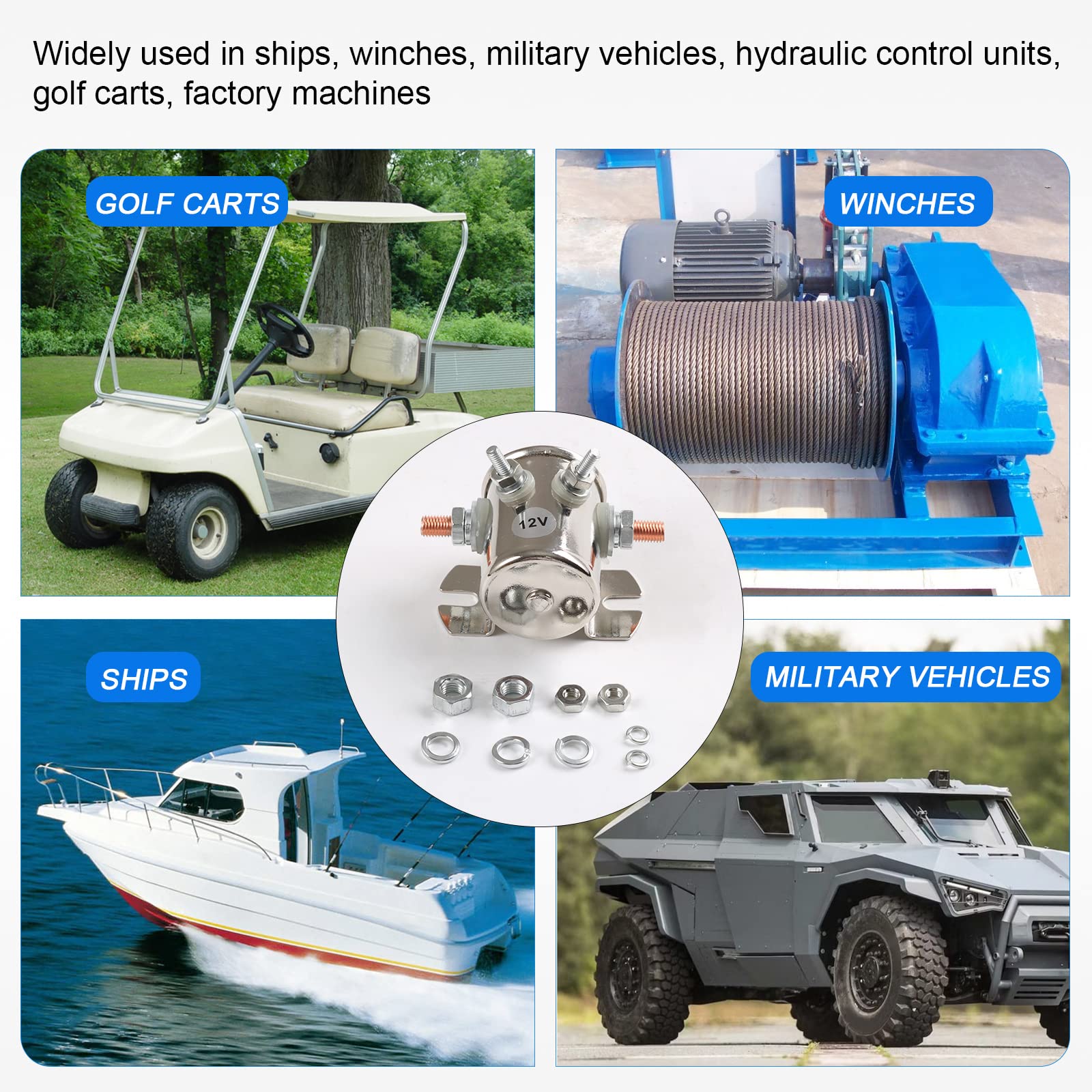 LDMINDA heavy-duty relay suited for winches and marine applications.