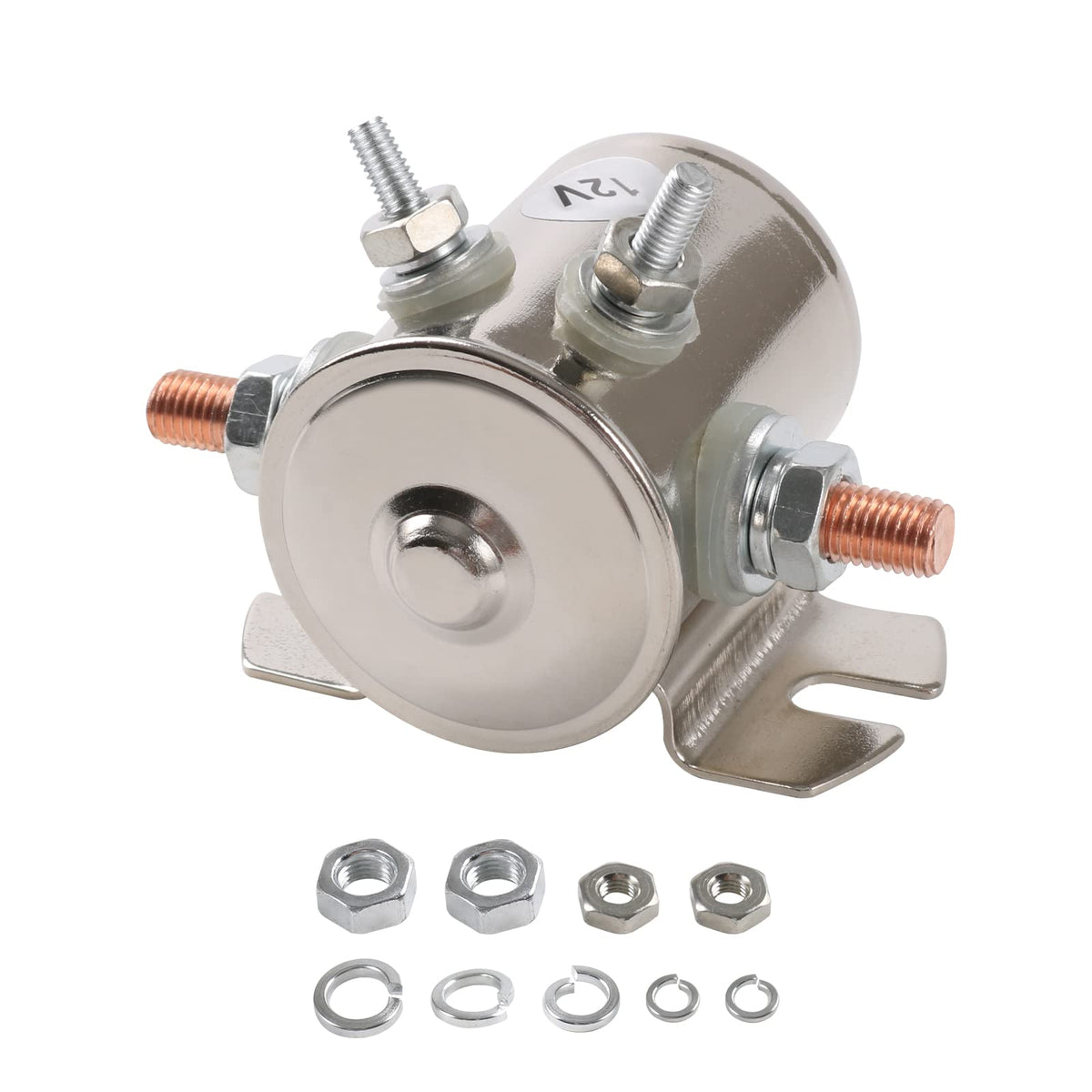 LDMINDA max 300A 12V solenoid relay with four terminals for reliable battery isolation.
