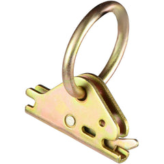 LE KAPMOZ E-Track ring being inserted into a rail slot for quick securement.