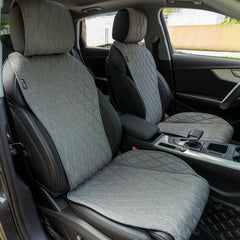 Leader Accessories breathable faux linen seat cover keeps seating comfortable in all seasons.