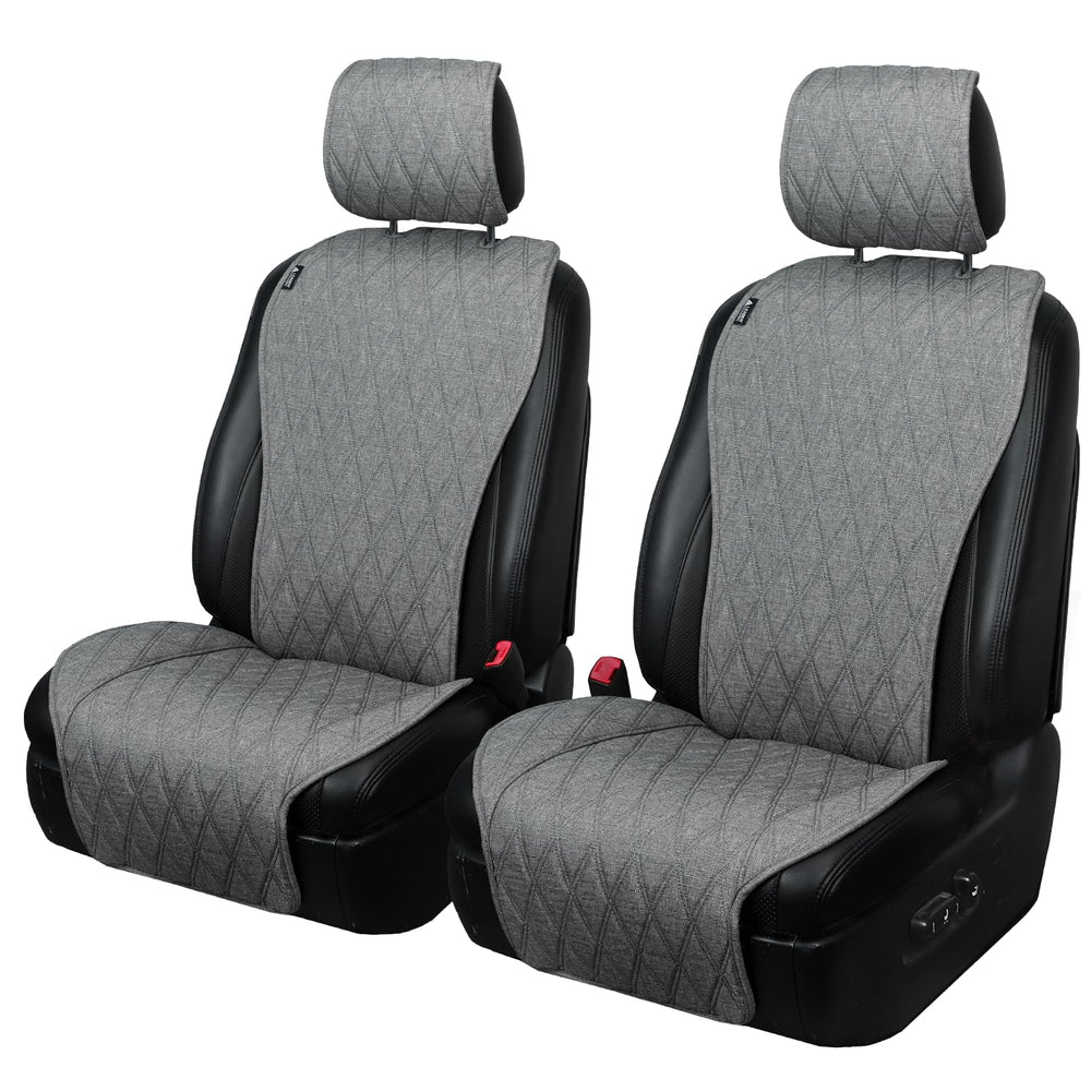 Leader Accessories sideless seat cover on the front seat shields against spills and wear.