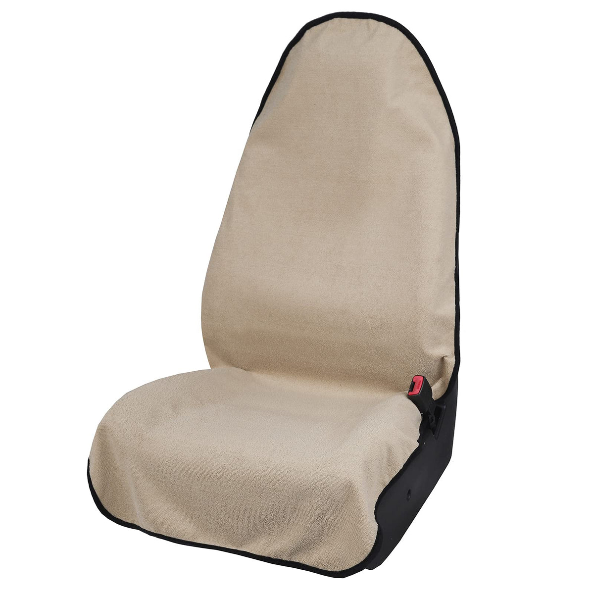 Leader Accessories beige towel waterproof seat cover for front seats protects against sweat.