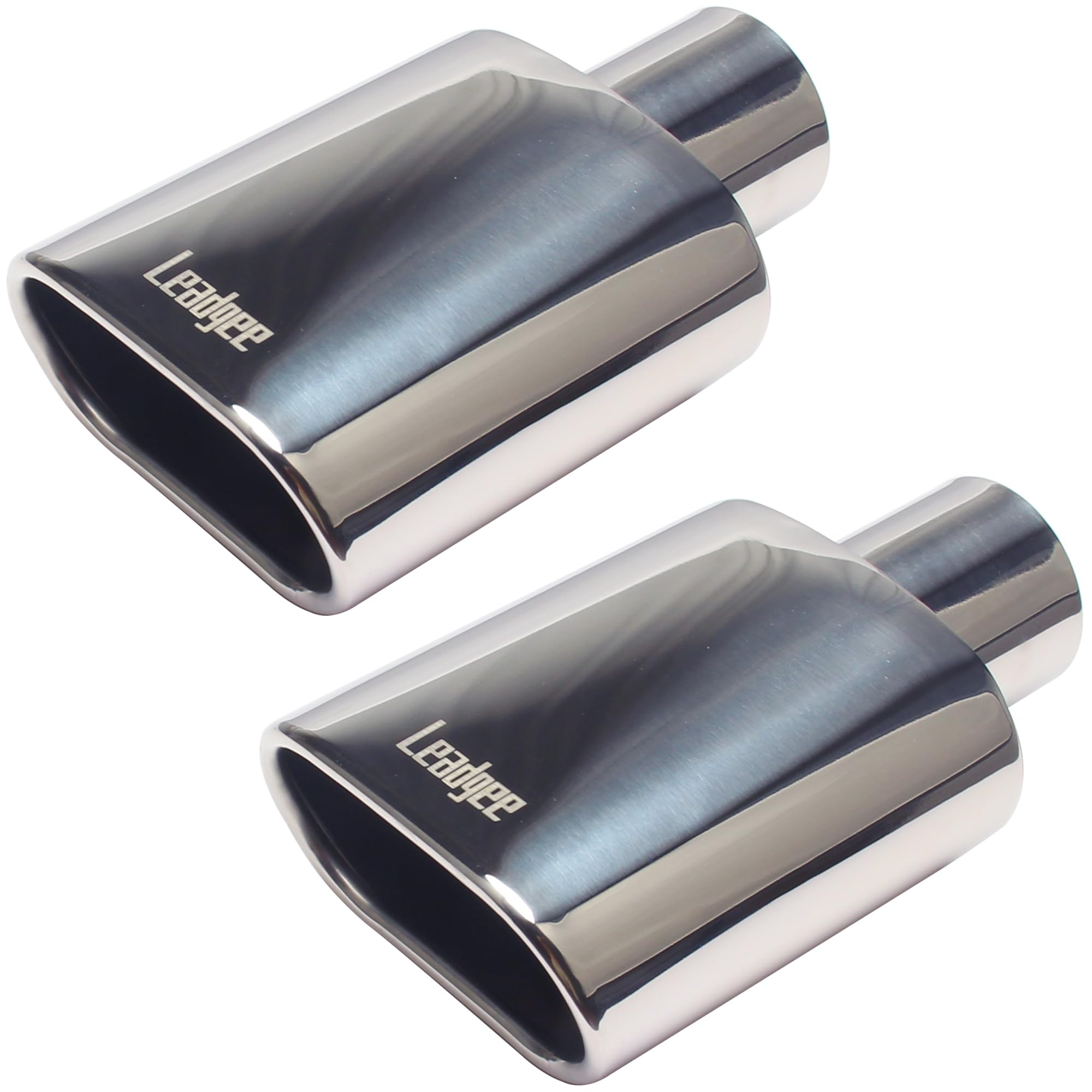 Leadgee square exhaust tip with 2.5 inch inlet for durable styling