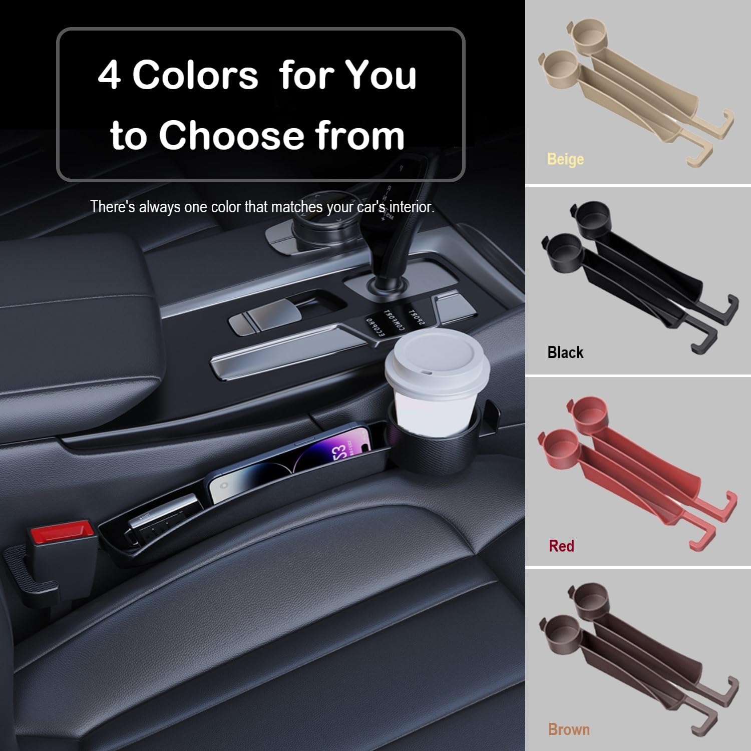 LeaHun seatbelt area coverage guards the console edge.