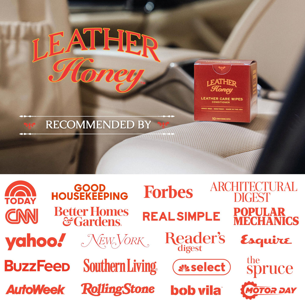 Leather Honey provides up to six months of protection for leather