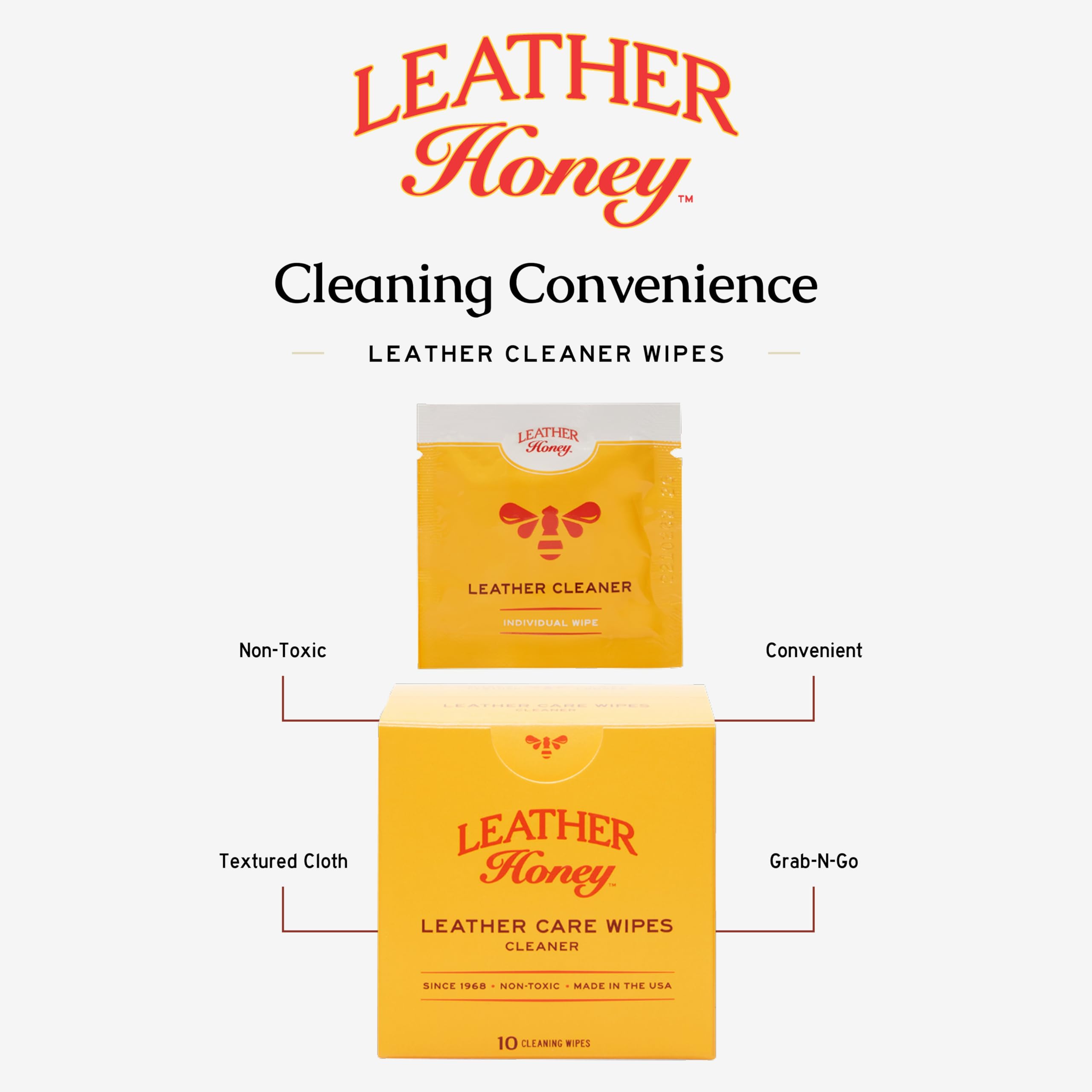 Leather Honey wipe cleaning a handbag around zipper area.